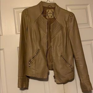 Faux leather jacket